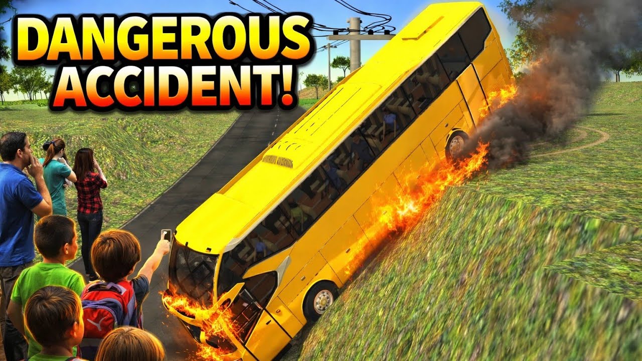 BUSSID Season 2 – Part 76😱 | Impossible Turn on Narrow Mountain Road😭 couch bus simulator indonesia 