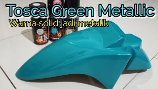 Tosca Green Metallic Samurai Paint Cara Mudah Membuat Warna Solid Menjadi Metallic Youtube