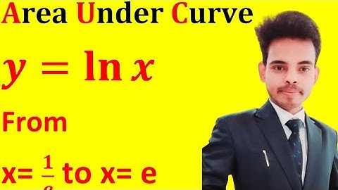 find the area under the curve y = lnx from 1by e to e | sumit sharma bsc