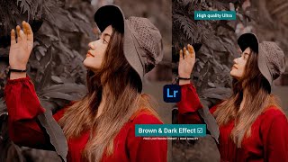 How To Edit Professional Photography / Lightroom Dark Brown Photo Editing Tutorial free preset /
