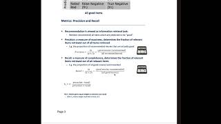 Evaluating Recommendation System