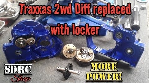 Traxxas 2wd Diff replaced with locker MORE POWER!