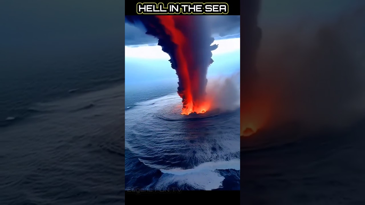 RARE FOOTAGE OF VOLCANO UNDER THE SEA