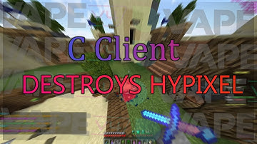 C CLIENT DESTROYS HYPIXEL (SPEED, DISABLER, FULL AUTOBLOCK) || Hypixel Hacking