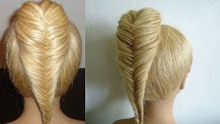 Fischgrätenzopf:Feine Zopffrisur/Flechtfrisur.Fish Tail Braid Hairstyles.Trenzas Peinados