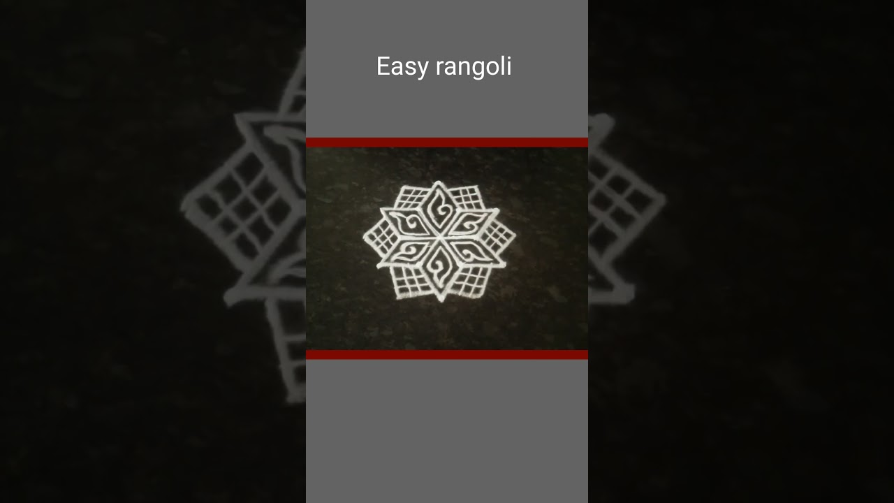 Easy rangoli design for festival 