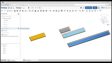 OnShape: Timber Design Part 1: Sketching and Extruding Pieces