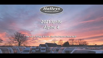 2021 Sprite Alpine 4 - The Sub-1300kg, fixed-bed, 4-berth touring caravan from Swift!