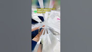 How does the clear acrylic sheet become more transparent#acrylicsheet #acrylicproduct #acrylic