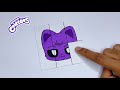 The smiling critters catnap folding paper game diy cool  easy paper craft ideas