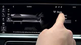 PORSCHE Panamera 4S – How to Change Auto Air Circulation Mode screenshot 5