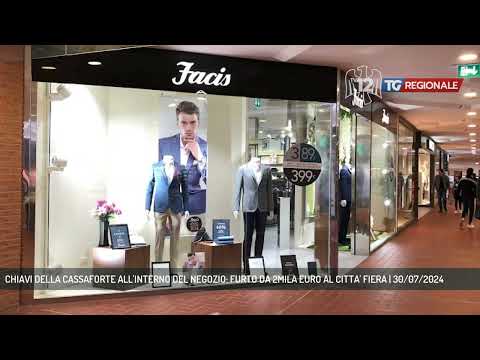 CHIAVI DELLA CASSAFORTE ALL'INTERNO DEL NEGOZIO: FURTO DA 2MILA EURO AL CITTA' FIERA | 30/07/2024