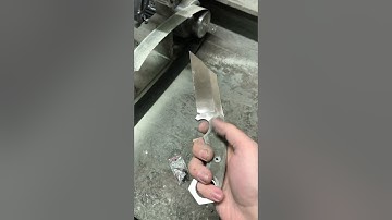 Karambit/seax fusion in the making | Knife Making #shorts