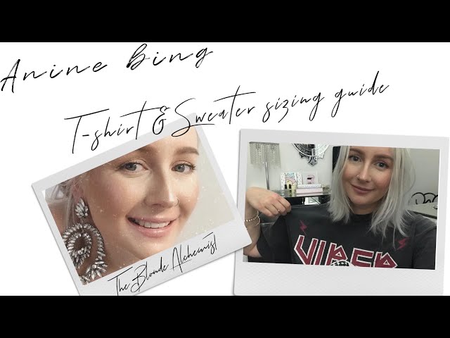 Anine Bing Size Guide T-shirt Jumper And Try On Haul 