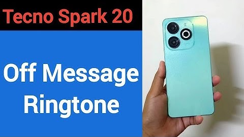How to turn off message ringtone Tecno Spark 20, message sound band kaise karen, message problem