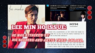 Lee Min Ho Attacked by his Bashers thru Online | MYM Ent. Take Legal Action Regarding This Matter