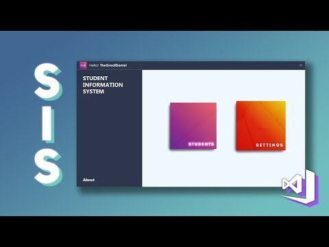 VB.NET: Student Information System | Modern UI Design