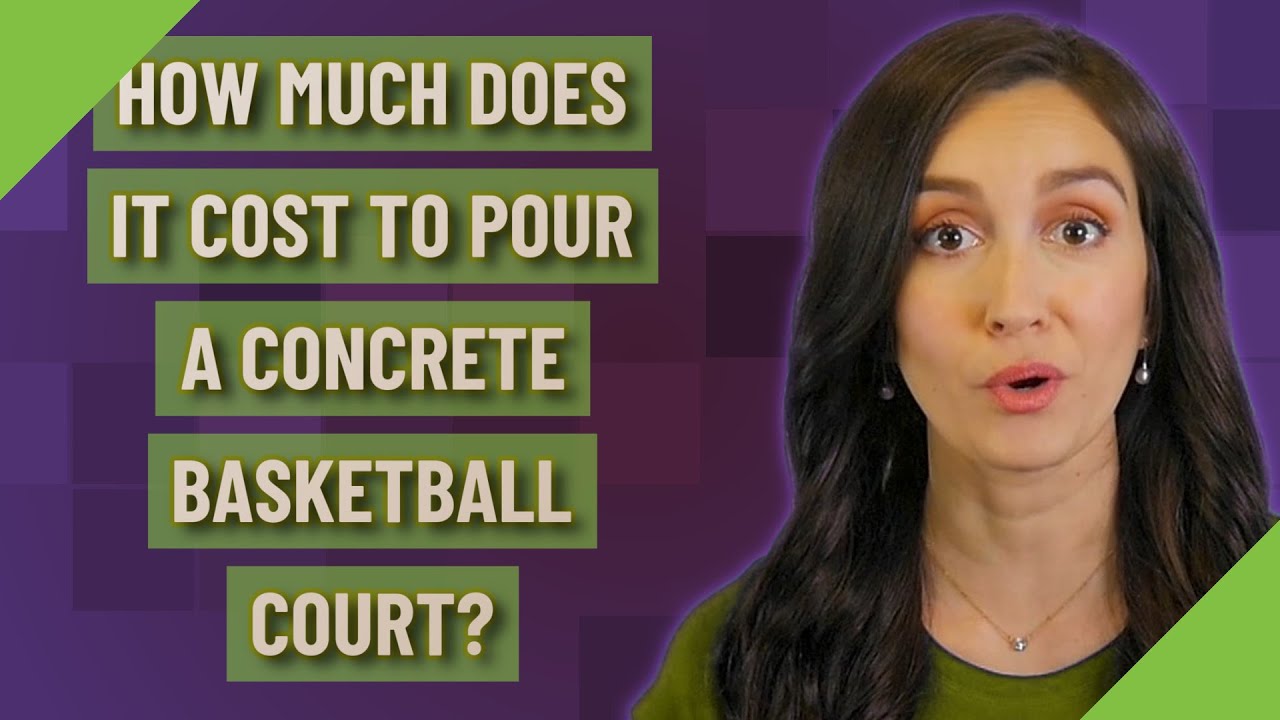 How much does it cost to pour a concrete basketball court? YouTube