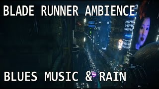 Blade Runner Blues Music & Rain | Ambience for Work, Study and Relaxation.