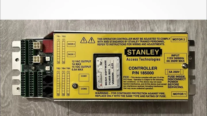 How To Program A Stanley MC521 (Yellow Slide Controller) - Step By Step Guide