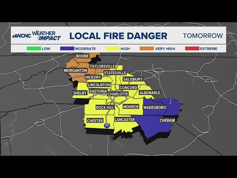 High risk of wildfires across western NC amid dry, windy conditions ...