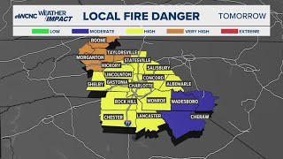 High risk of wildfires across western NC amid dry, windy conditions