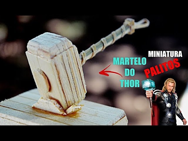 Vingadores Guerra Infinita | martelo do Thor de palitos (como fazer) Armas  da series Os Vingadores - YouTube