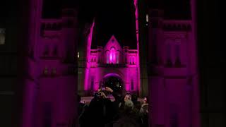 Whitworth Arch lit up at 18:24 - 200 year anniversary celebrations #universityofmanchester #uom200