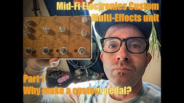 The Mid-Fi Electronics Multi Effects Pedal with Overdrive Phase/Vibrato Boost and Analog Delay