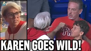 PHILLIES KAREN Goes Too Far!? STEALS Ball From 10-Year-Old Boy!? Wealth