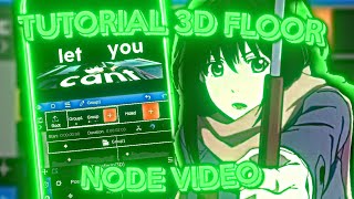 TUTORIAL 3D CAM FLOOR | NODE VIDEO TUTORIAL | FREE PROJECT FILE