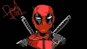 Drawing Deadpool - Marvel | Autodesk Sketchbook