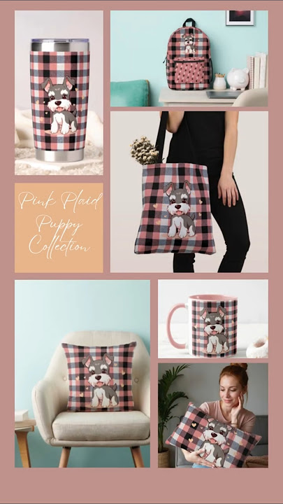 CUTEST Puppy Alert! 🐶 You NEED This Pink Plaid Collection for Cozy Vibes #shorts #shortsvideo