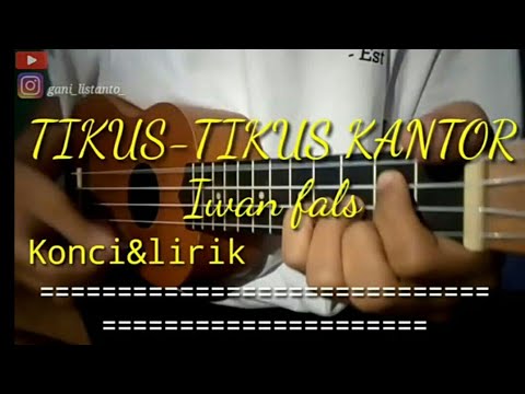 TIKUS-TIKUS KANTOR Cover kentrung ukulele senar 4 chord\u0026lirik