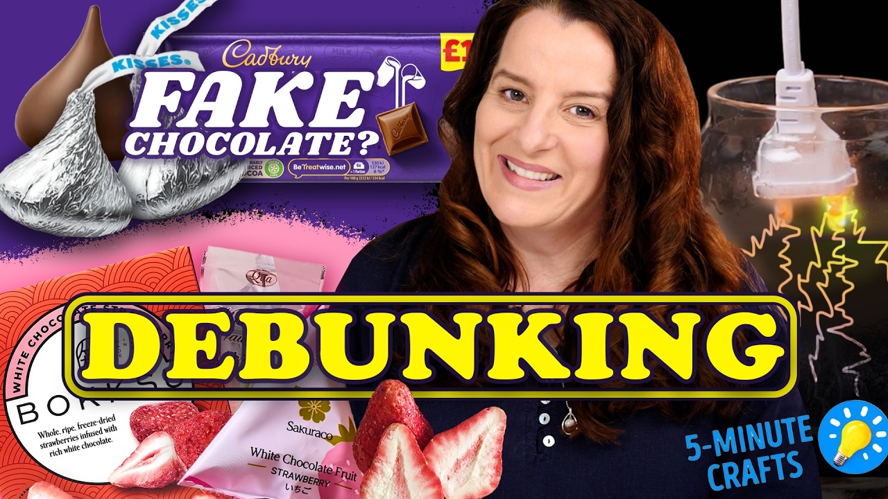 Is your chocolate fake? Debunking 5 minute crafts & freeze drying water