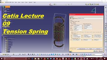 Catia Lecture 09 ( Tension spring Design )