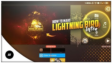How To Make Lightning Bird Intro In Kinemaster || Dekho Or Sikho