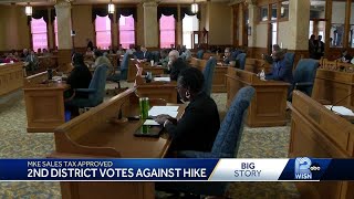 What Milwaukee Common Council members voted against sales tax increase?