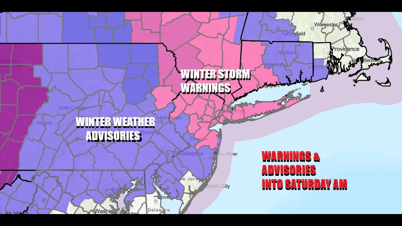 Winter Storm Warnings for Much of Northeastern Pennsylvania to Western ...
