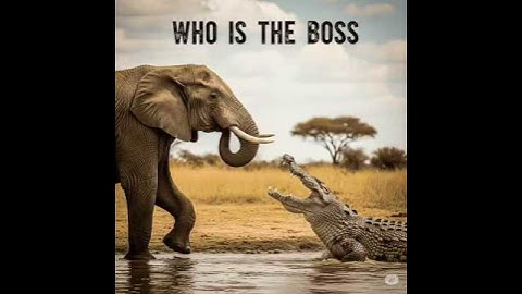 Elephant vs. Crocodile: Battle at the River