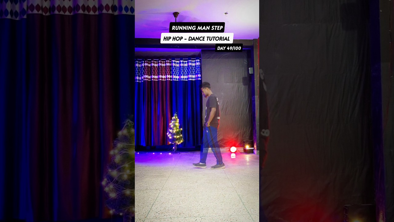 HIP HOP DANCE TUTORIAL – RUNNING MAN STEP | RAJU MJ | DAY 49/100 #Dancemoves #Shorts
