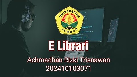 Tugas UTS | Functional Programing A |  Program E Librari