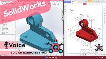 SolidWorks | 3D CAD EXERCISES 163 | StudyCadCam | Solution Tutorial |