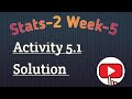 Statistics-2 | Activity 5.1 | Solution | Transformation of r.v. | CDF, PDF |