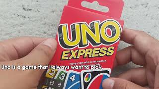 Unboxing Uno Express deck.