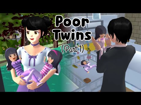 Poor Twins (Part 1) 👶👶👭 | Sad Story | Sakura School Simulator