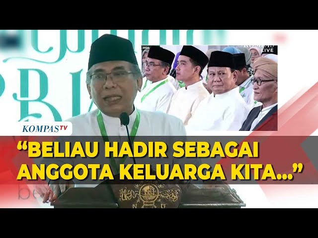 [FULL] Gus Yahya Janji NU Bantu Pemerintahan Prabowo-Gibran: Motivasinya Kemaslahatan Rakyat! class=