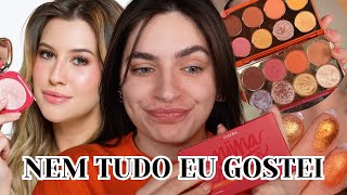 TESTEI LANÇAMENTOS NIINA SECRETS - PALETA ORANGE E BLUSH MARMORIZADO