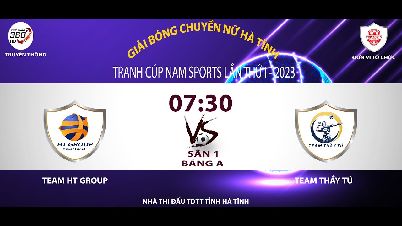 🎥 Trực tiếp: HT GROUP -vs- THẦY TÚ - GIẢI BÓNG CHUYỀN NỮ HÀ TĨNH CÚP ...