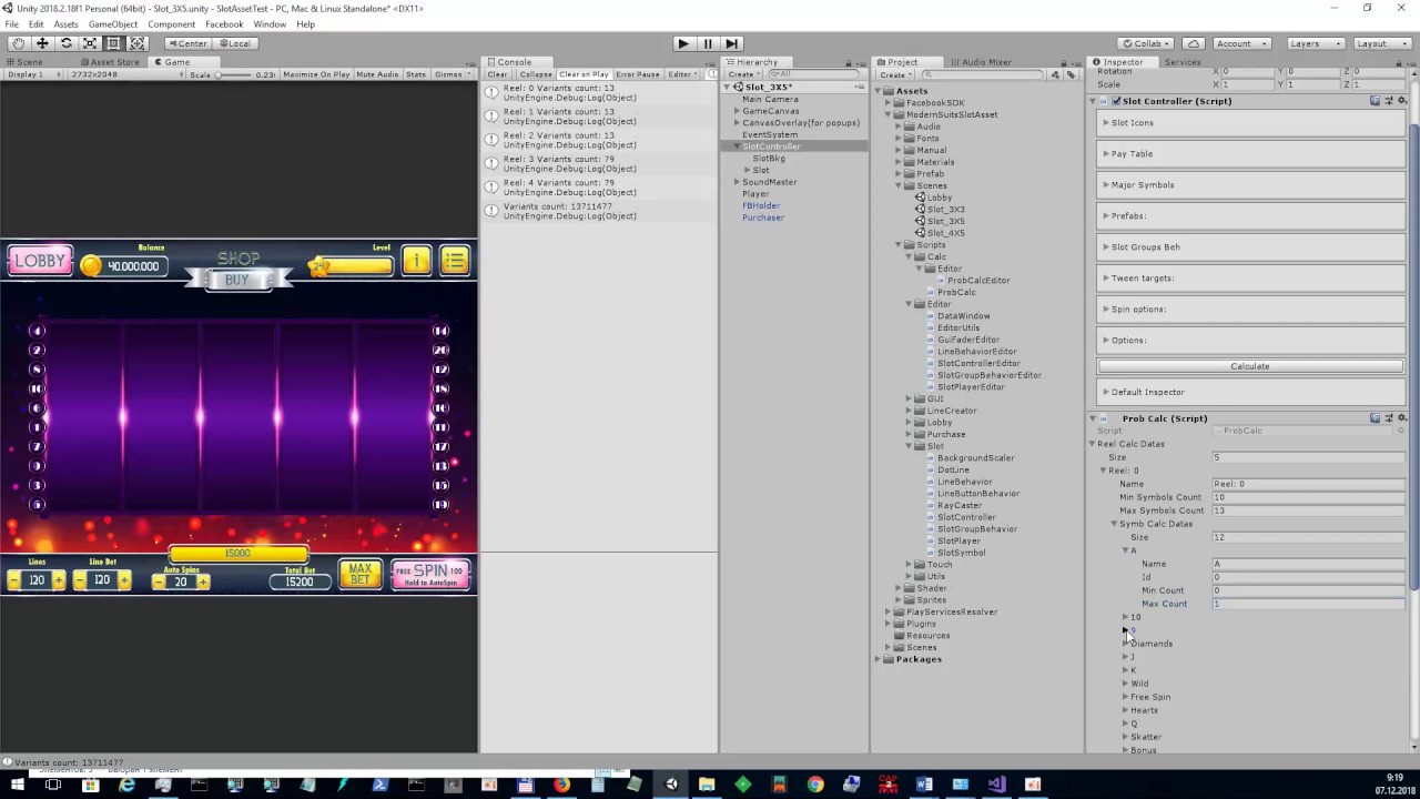 Slot probability calculator demo YouTube
